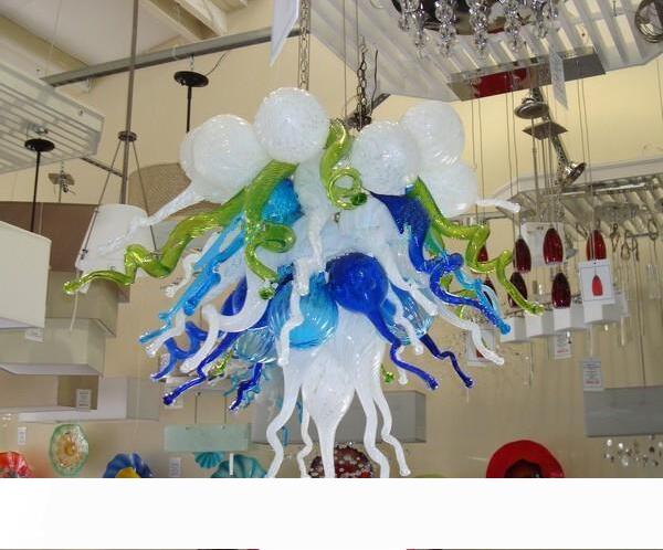 Free Air Freight Big House Deco Blown Glass Lighting Modern Hanging Mini Cute Colorful Turkish Chandelier