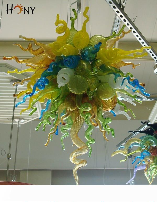 Free Shipping 110v 120v 220v 240v CE UL Cheap Fancy Villa Decor Unique Shaped Blown Murano Glass Chandelier