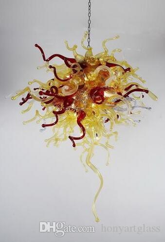 Free Shipping 110v/120v LED Bulbs Best Design Villa Art Lighting Globe Hand Blown Glass Chandelier