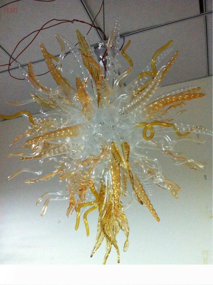 Free Shipping AC LED Bulbs 110V 240V Stylish Murano Glass Pendant Decorative Party Lighting Chandelier