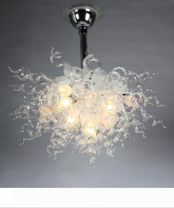 Free Shipping AC LED Bulbs 110v-240v for Modern Art White Hand-Blown Glass Chandeliers