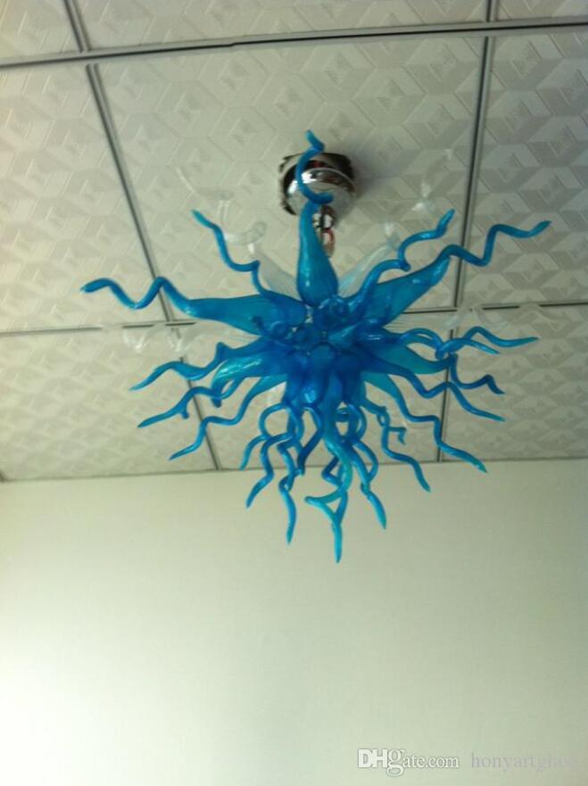 Free Shipping AC LED Bulbs 110V/240V Translucent Modern Italian Murano Glass Chandelier Lamp