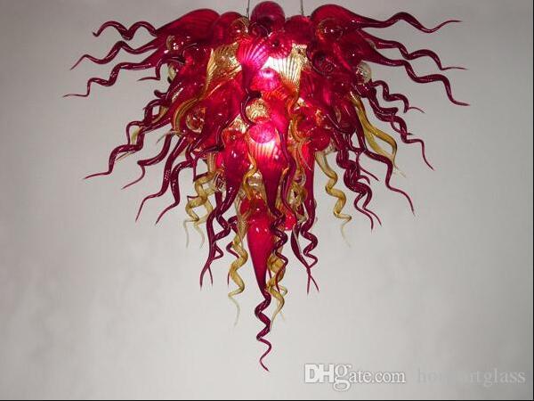 Free Shipping AC LED Bulbs 120V/240V Exquisite Pretty Glass Lamp Artistic Cheap Murano Glass Chandeliers