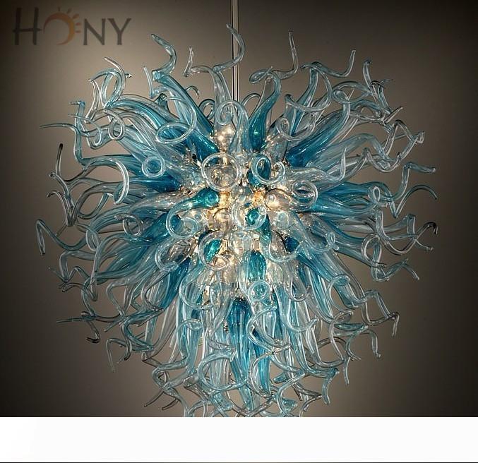 Free Shipping AC LED Bulbs with 110V-240V Voltage, Featuring Unique European-Style Blown Glass Pendant Hanging Lamps Made of Borosilicate