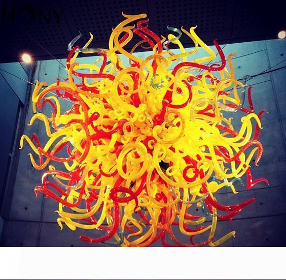 Free Shipping AC LED Customized Style Borosilicate Glass Modern Ceiling Light Wedding Centerpiece Chandelier Lighting