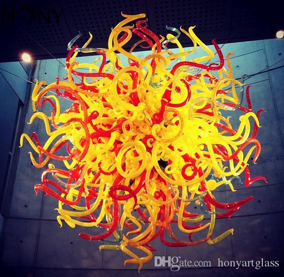 Free Shipping AC LED Customized Style Borosilicate Glass Modern Ceiling Light Wedding Centerpiece Chandelier Lighting
