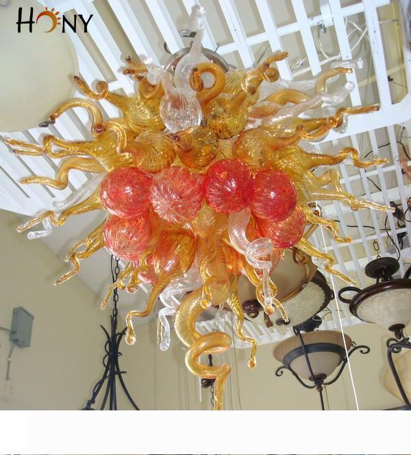 Free shipping available for 110v, 120v, 220v, and 240v CE UL certified showroom lights featuring new hand-blown glass modern chandeliers