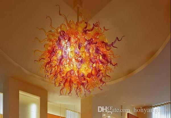 Free Shipping for 110v/120v LED Bulbs, Handmade Turkish Hanging Lamps, and New Blown Glass Pendant Lights for Hallways