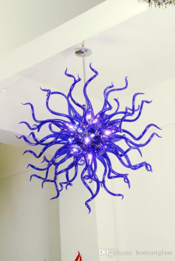 Free Shipping for 110v/120v LED Bulbs - Sleek Blue Flush Mount Ceiling Light