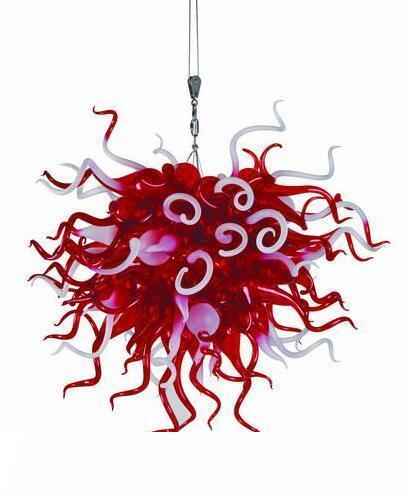 Free shipping for 110v/120v LED decorative bulbs in red and white, perfect for hallway chandeliers and crystal ceiling lamps