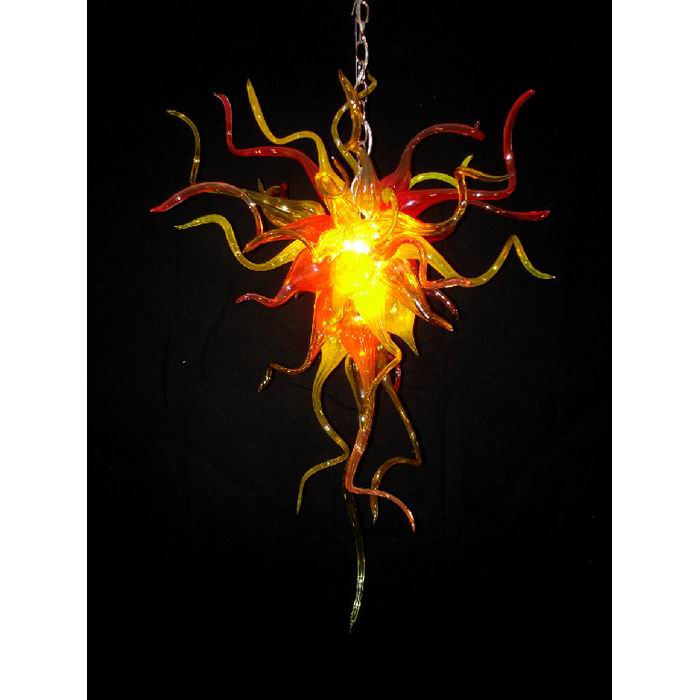 Free shipping for 110V/120V modern lamps with simple Italian style and LED blown glass chandeliers from China