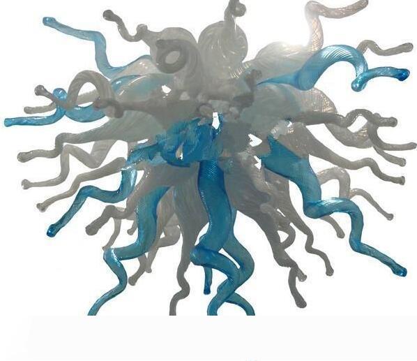 Free shipping for modern bedroom lamps with multicolored art glass, hand-blown Christmas ornaments, and mini chandeliers