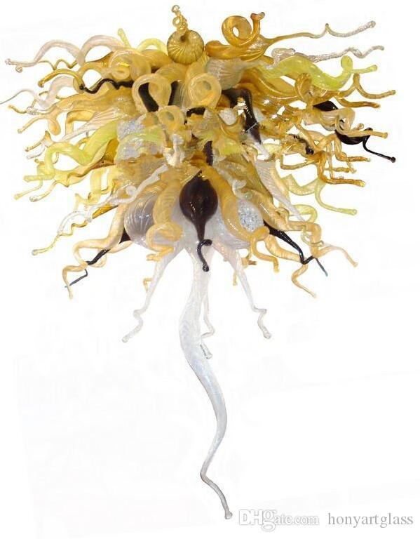 Free shipping for stylish modern bedroom lamps, handmade Murano glass ceiling pendants in vibrant colors