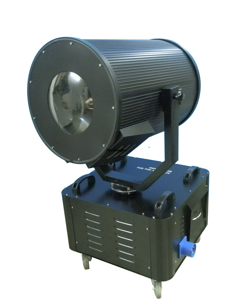 Free shipping for the 4000W Seven Colors Sky Rose Search Light with IP65 rating, outdoor 4kw sky rose light including flightcase