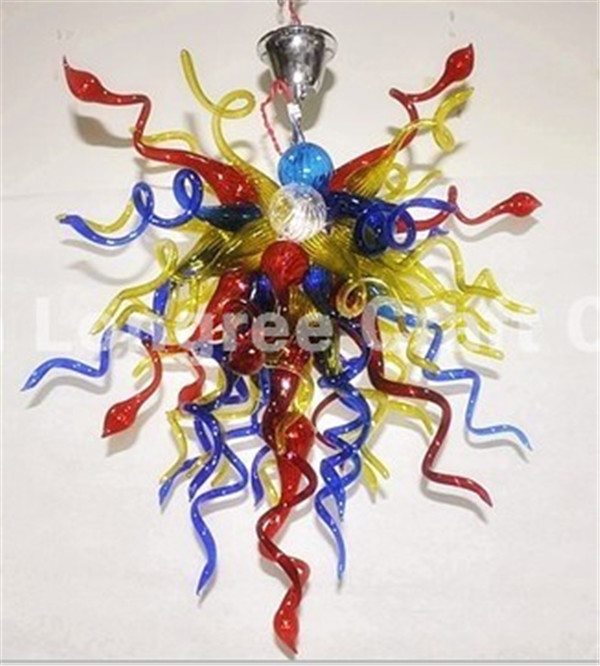 Free Shipping Multi-Color Handcrafted Glass Chandelier and Pendant Lamps in Modern Crystal Style