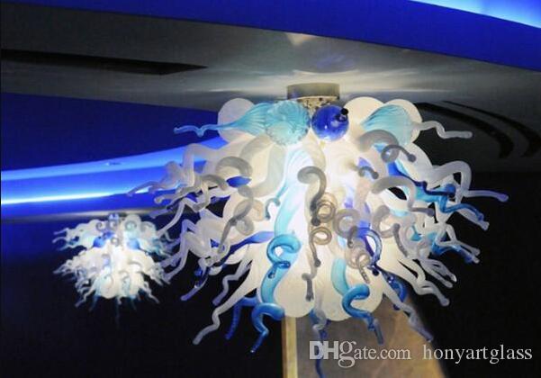 Free Shipping New Arrival Elegant Pendant Light 100% Murano Glass Bedroom Design Hanging LED Chandelier Lighting