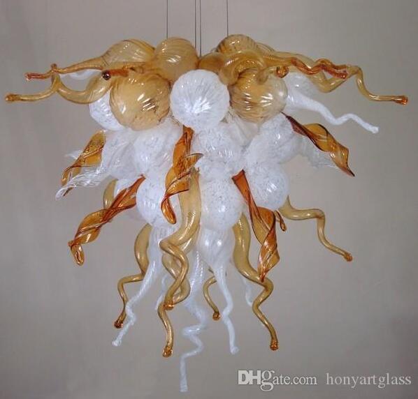 Free Shipping New Arrival Elegant Pendant Light 100% Murano Glass Chain Hanging Chandelier Mini Bedroom Style