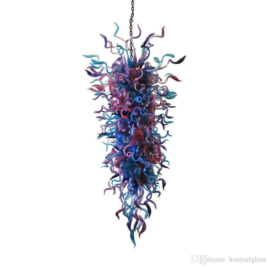 Free Shipping Stylish Splendid Art Villa Lamp Murano Glass Chandelier Lighting