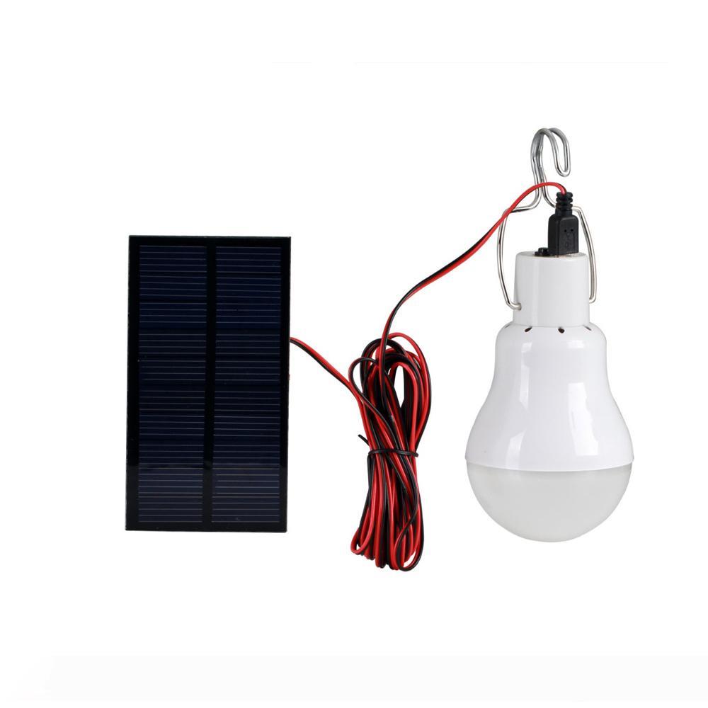 Free shipping to Puerto Rico for solar-powered 5V LED bulb lamp with 150LM brightness, portable for camping
