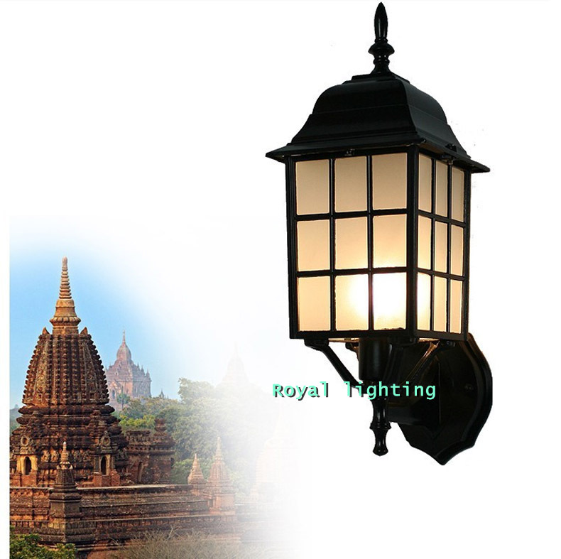 Free shipping waterproof outdoor wall sconces for garden, terrace, and bedroom, European-style exterior lighting