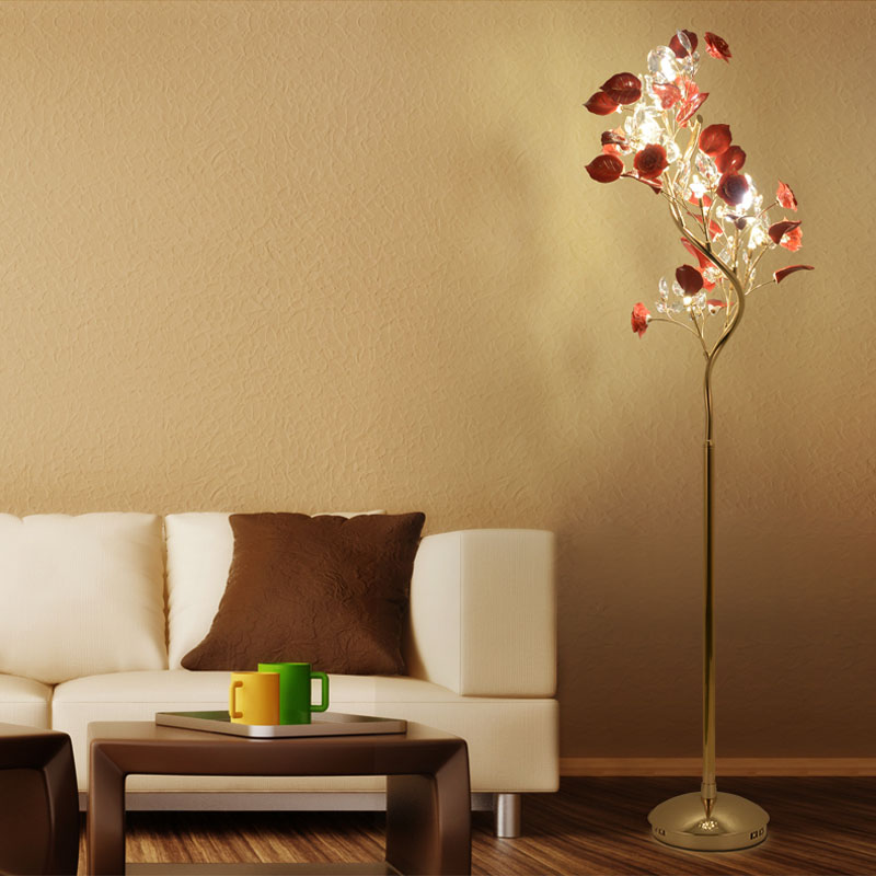 French Garden Vertical Floor Lamp Modern Leaf Ceramic Flower Hotel Room Bedroom Floor Lamps Dining Foyer Table Simple Bedside Crystal Standing Light

Modern vertical floor lamp with leaf and cerami...