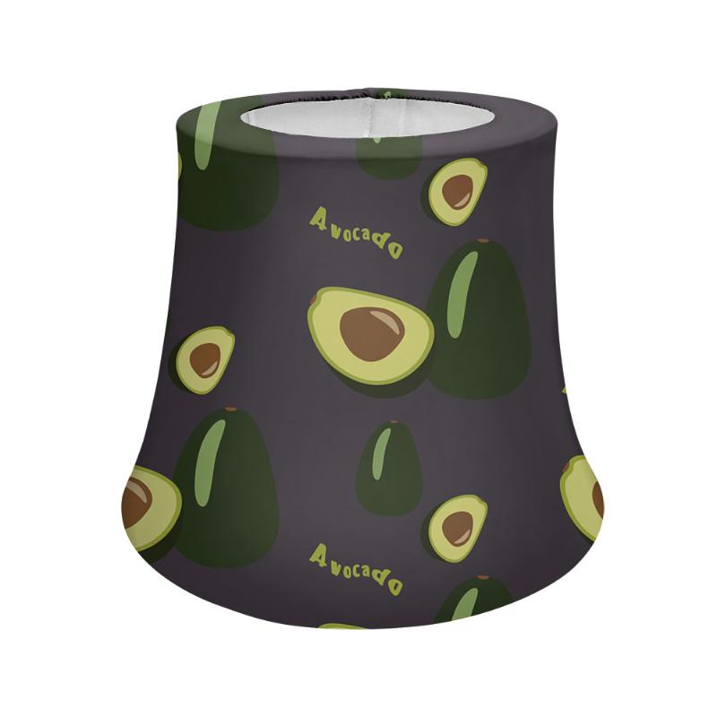 Funny 3D printed avocado lampshade for home decor - durable elastic cover fits round lights in bedrooms, living rooms, and offices