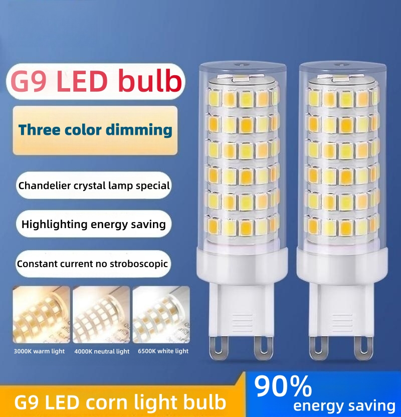 G9 LED corn bulb with 88 beads, 15W ceramic base, 220V, available in warm, cool, and natural white for bedroom lighting