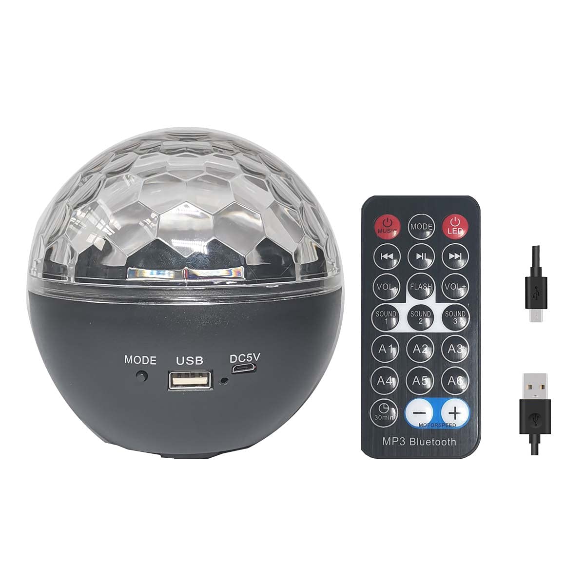 Galaxy Disco Projector Night Light with Bluetooth Speaker Remote RGB Rotating Starry Sky Light Music Sync Bedroom Parties Home Decor USB Powered 10W