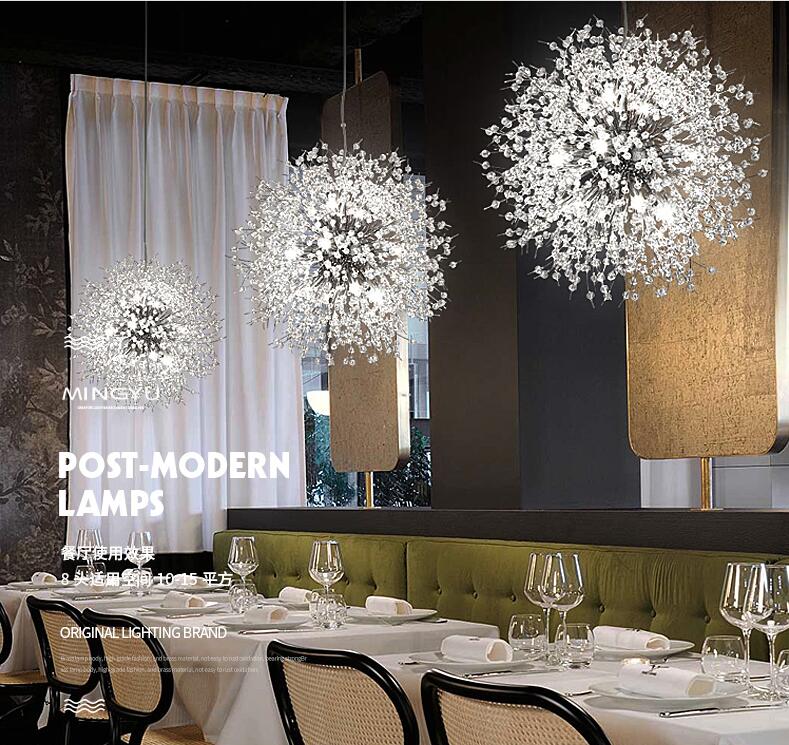 Girban Brand Modern Crystal Chandelier with G9 LED Lighting for Dining and Living Rooms in Chrome or Gold Finish