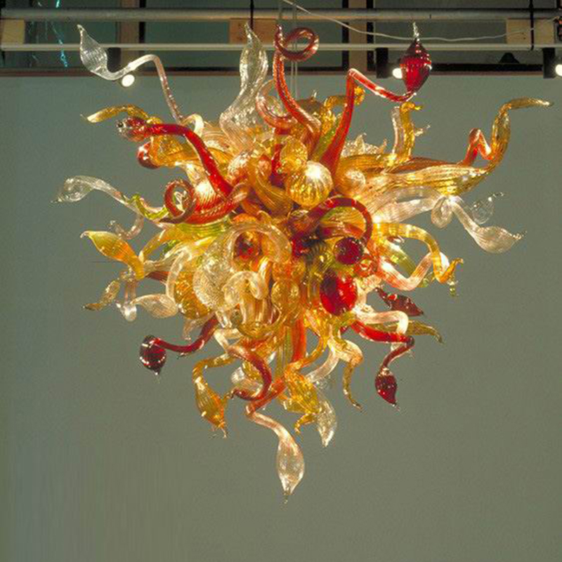 GIRBAN Modern Chandelier Blown Glass Kitchen Accessory Chandelier Indoor Lighting Lustre Murano LED Home Chandeliers for Living Room