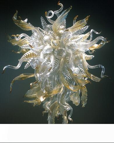 Glass Art Chandelier for Grand Lobby Hall Home Decorations Light Hand Blown Glass Modern Chandelier Lighting