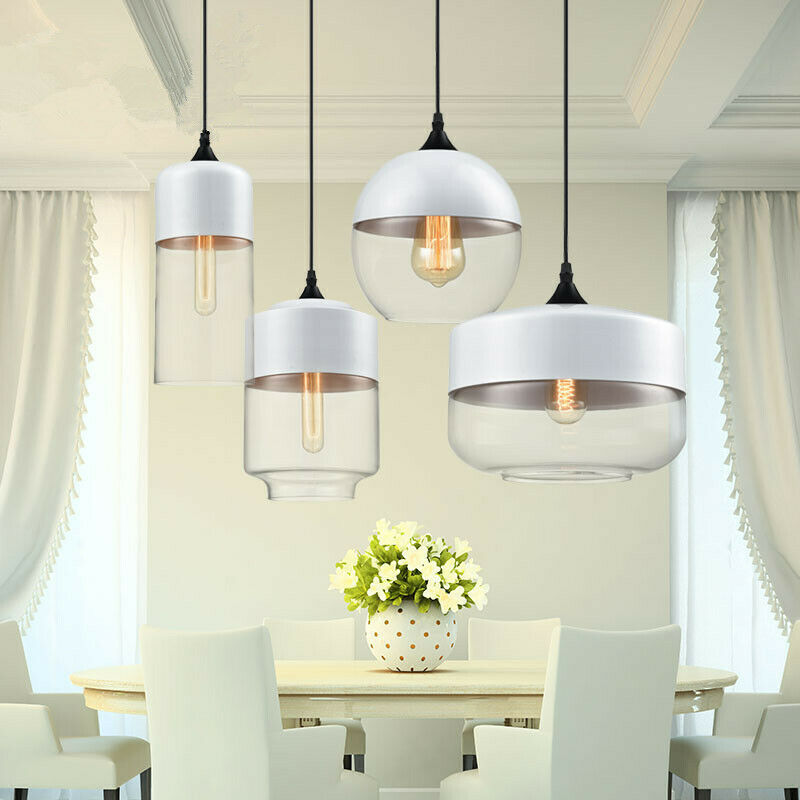 Glass pendant lights for kitchen ceiling and bedroom chandelier lighting