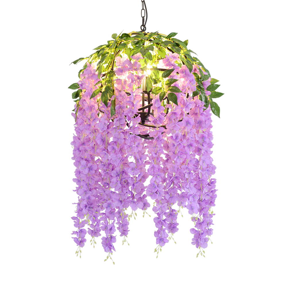 Green Plant Restaurant's stylish pendant lamps for pubs, hot pot and barbecue dining rooms, music bars, gardens and creative home lighting with leaf and flower designs