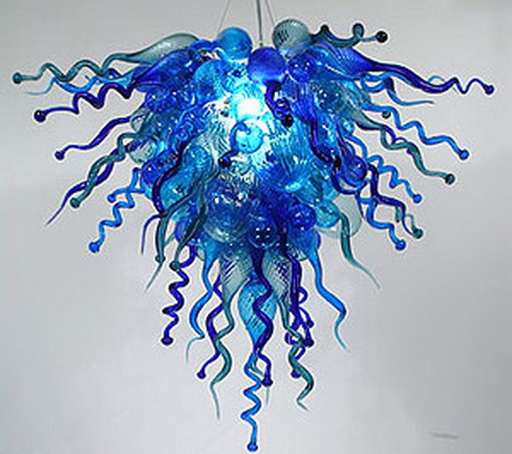 Handcrafted Blue Aqua Marine Chandelier with Turkish Mosaic Design for Home and Hotel Decor