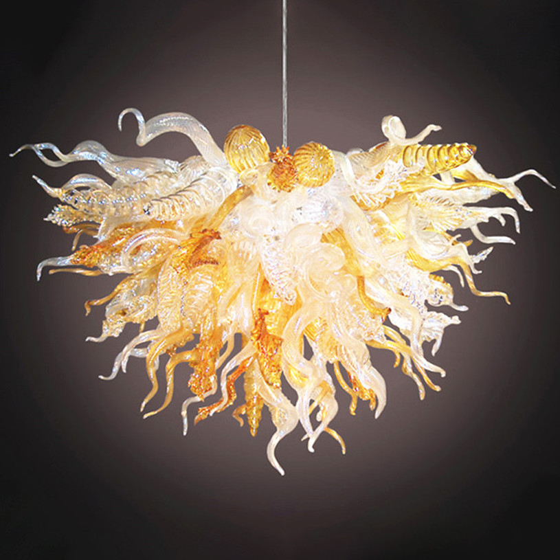 Handcrafted chandelier lamp for living room, energy-efficient custom American lighting, multicolored Italian art decor