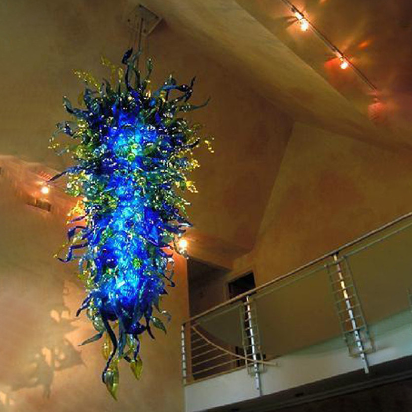 Handcrafted glass pendant chandelier with rustic charm, perfect for kitchen or dining room ceiling lighting