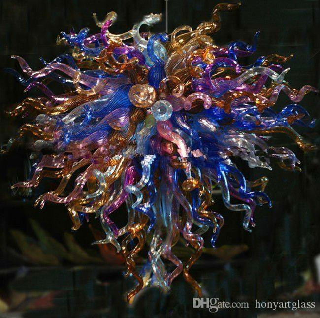 Handcrafted Italian Murano Glass Chandelier Lamp in Vintage Style for Christmas Decor