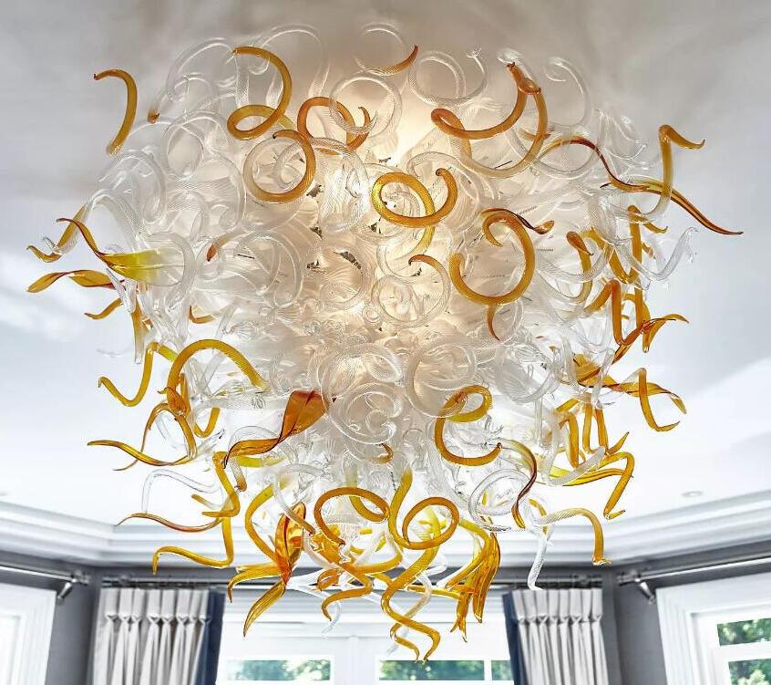 Handcrafted LED chandelier with delicate leaf patterns for elegant home or hotel lighting