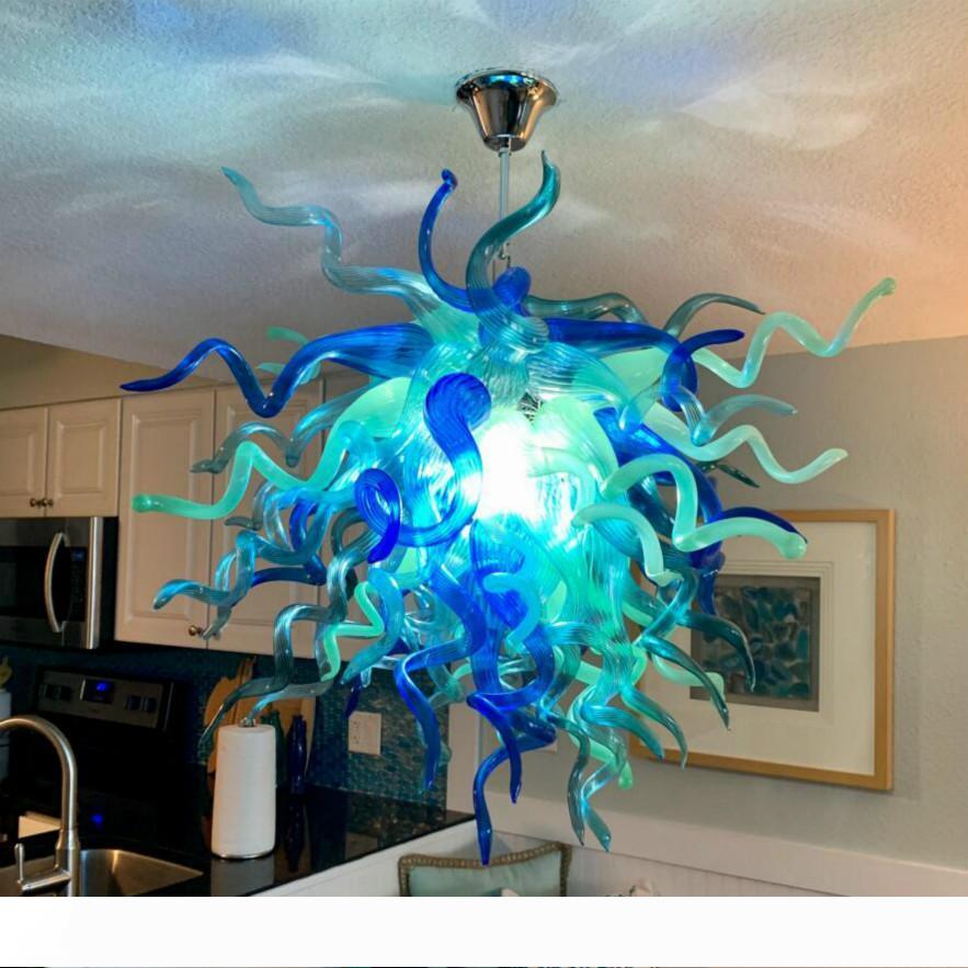 Handcrafted LED glass chandelier lighting for elegant home decor