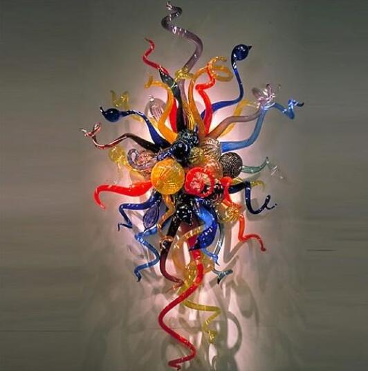 Handcrafted modern glass wall lamps for elegant foyer, living room, bedroom, or dining room decor