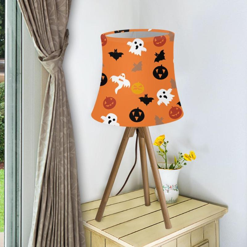 Happy Halloween-themed European-style cloth lampshade for table, wall, or chandelier crystal candle holders