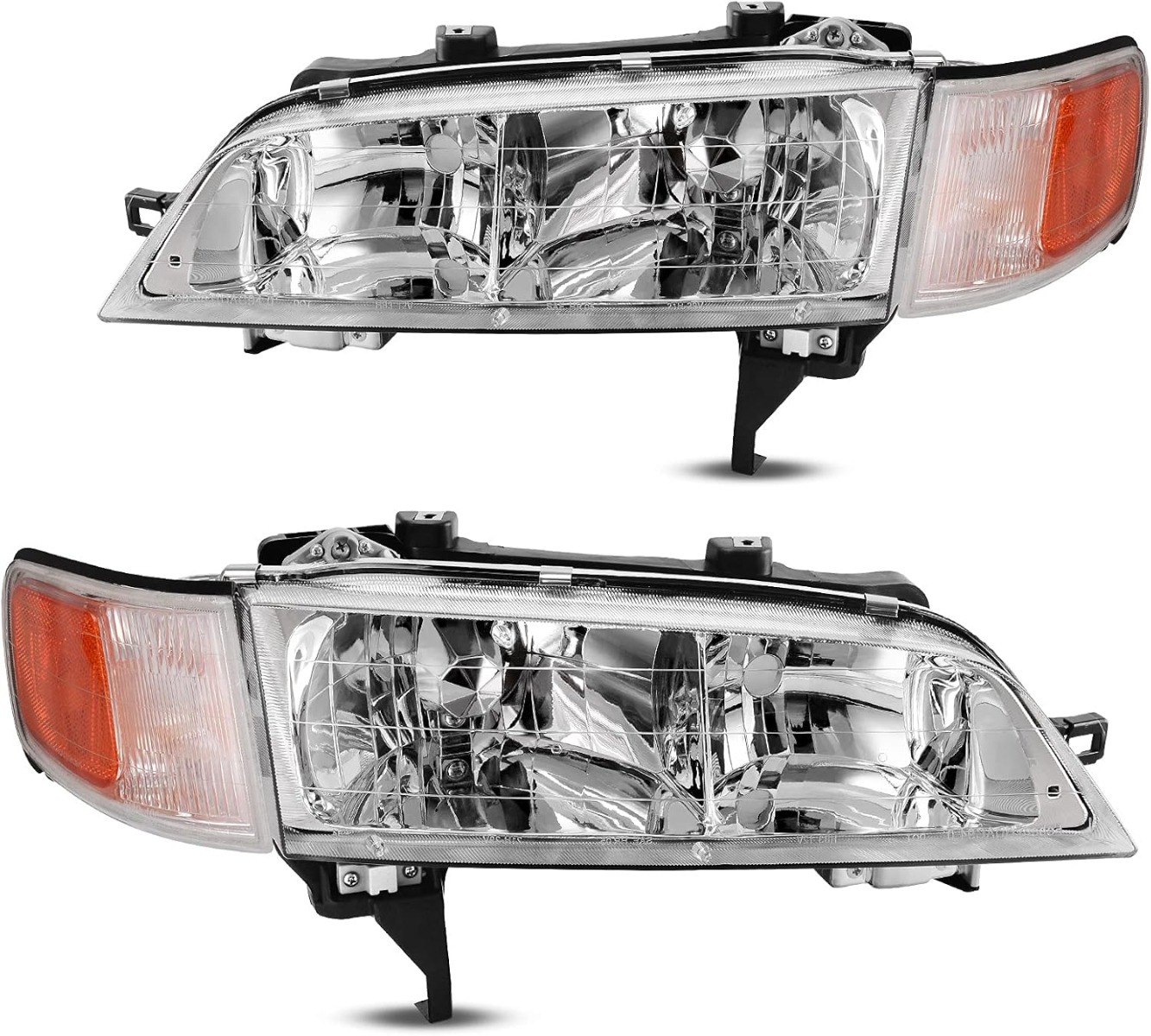 Headlight assembly pair for 94-97 Honda Accord, fits both driver and passenger sides
