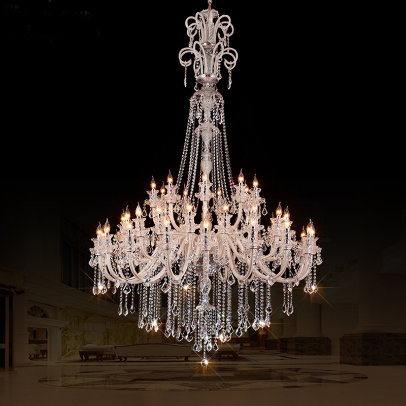 High ceiling chandelier designs for elegant homes, flush mount art glass fixtures, and grand hotel pendant lamps for spacious halls