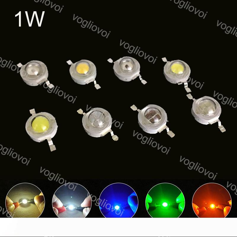 High-power 1W LED chips in warm white, UV, and multicolor for spotlight, downlight, and grow light applications