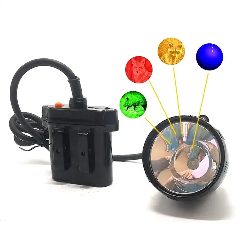 High-power KL11LM LED headlamp for mining, hunting, and outdoor activities with waterproof design