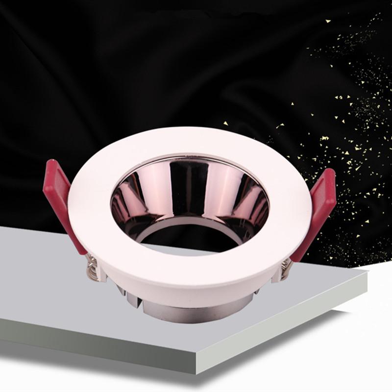 High-quality aluminum LED recessed ceiling downlights with replaceable MR16, GU5.3, GU10, and E27 bulbs