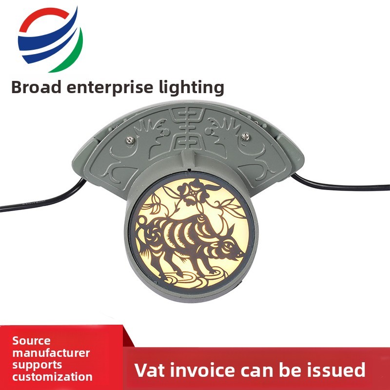 High-quality LED corrugated roof light featuring die-cast aluminum body and innovative patterned optical glass mask