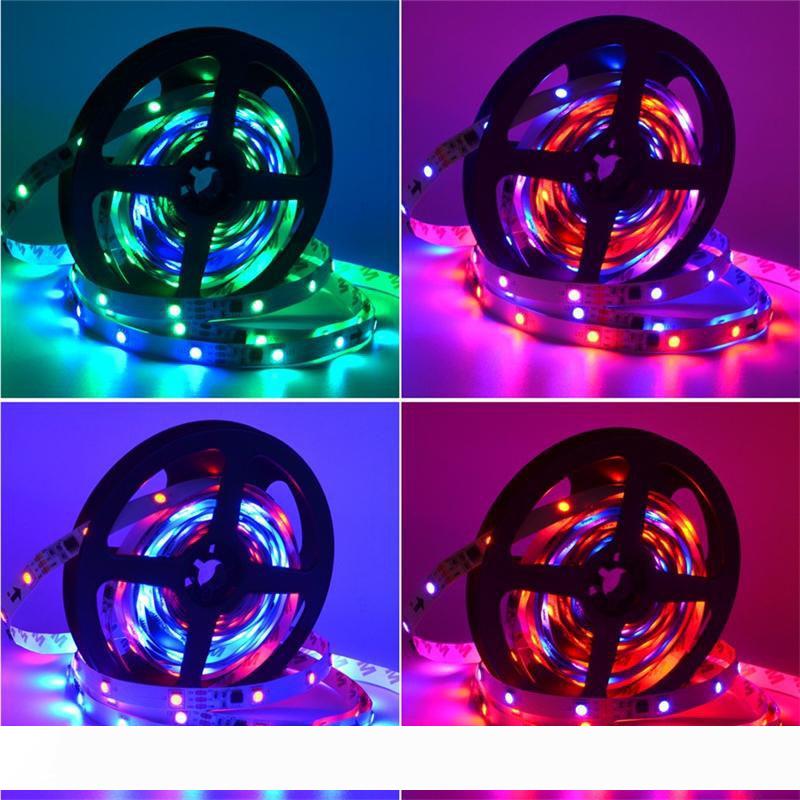 Hot 30 60 LEDs M 2811 Pixels Programmable Individual Addressable LED Digital strip light WS2811 5050 RGB 12V Black LED Tape lamp