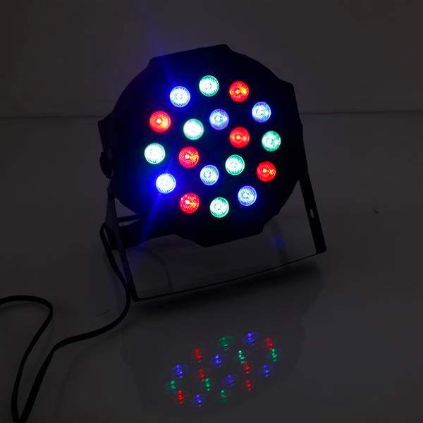 Hot sale 24W 18-RGB LED Auto/Voice Controlled DMX512 compact stage light (100-240V AC) Black *10 moving heads