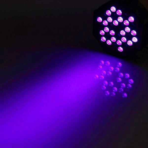 Hot sale U'King 72W purple LED disco light for KTV and bars with voice control and durable materials